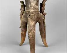 Pre-Columbian Chorrera Culture Pottery Tripod Cup Costa Rica
