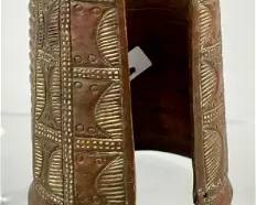 Nigerian Edo Bronze Arm Cuff African Benin Tribal Bracelet
