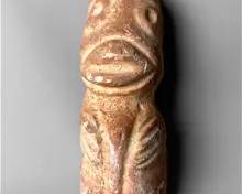 Arawak People Taino Tribal Carved Stone Effigy Pre-Columbian Figurine
