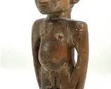 Yoruba Tribal Ibeji Twin Cult Carved Wood Figure African Nigeria #1
