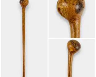 African Tribal Carved Hardwood War Club Possibly Maasai
