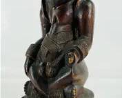 Kuba Ndop African Carved Wood Seated Male Tribal Figurine Congo Statue
