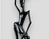 Makonde Carved Ebony Hardwood African Tribal Sculpture Tanzania #3
