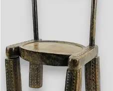 Loma Tribal Carved Wood African Chair Northwest Liberia
