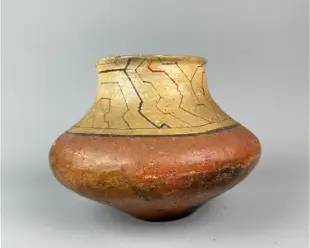 Antique Peruvian Shipibo Painted Earthenware Bowl
