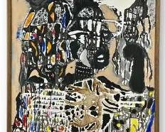 Diatta Seck Contemporary African Art Original Acrylic on Canvas Painting
