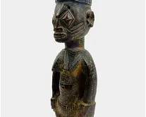 Yoruba Tribal Ibeji Twin Cult Carved Wood Figure African Nigeria #2

