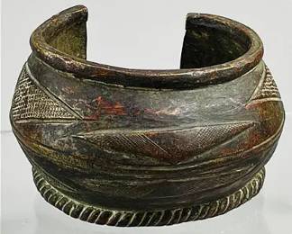 Old Mossi Copper Bracelet African Burkina Faso Tribal Adornment
