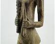 Old Bambara Carved Wood Statue of an African Male Tribal Warrior Mali
