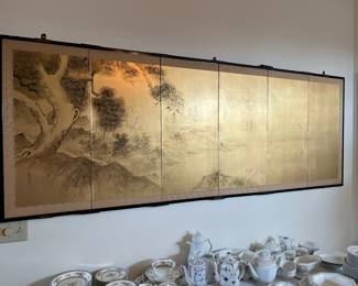 Stunning 6 Panel Silk Wall Art. 