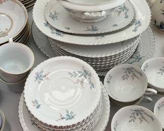 8 piece settings with serving pieces. 