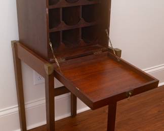 Standing Champagne Wine Rack Cabinet&nbsp;16.5” Wide x 17 1/4" Deep x 37 1/4" Tall
