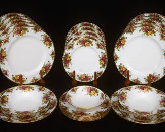 Royal Albert Old Country Roses Hand Painted Dining Set
