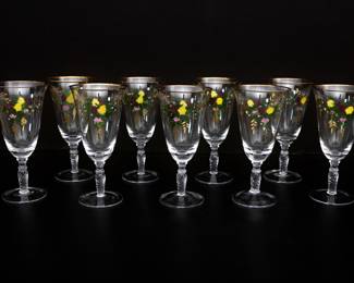 Royal Albert Old Country Roses Hand Painted Iced Beverage Glasses

