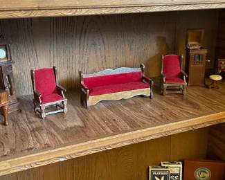 Vintage Miniature Doll Furniture