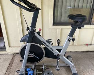 Exercise Bike and Weights