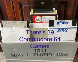 There are 39 total Commodore 64 Games and Atari Remote Control