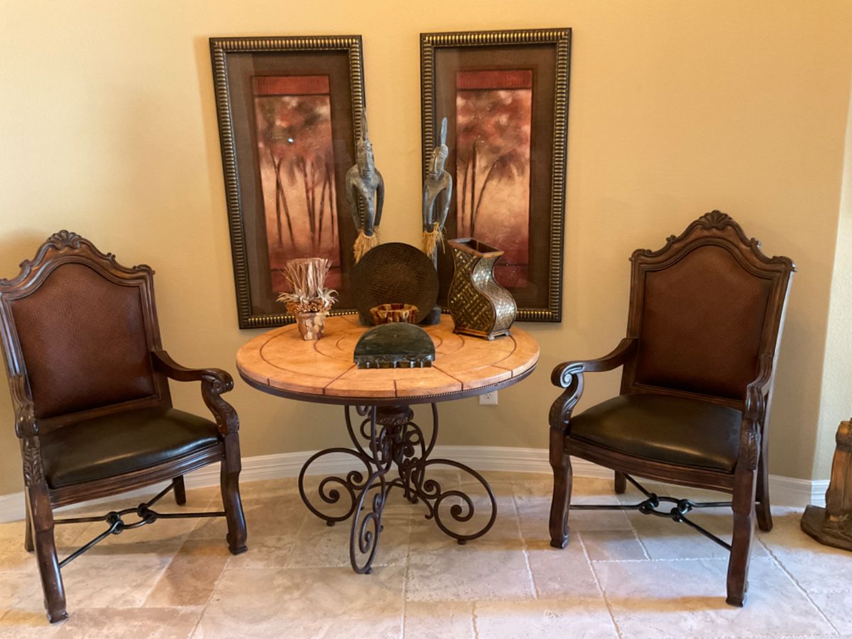 Thomasville Safari Collection Dining Room Chairs, Henredon Dining room/Entry-Side Table