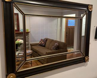 gold and black mirror