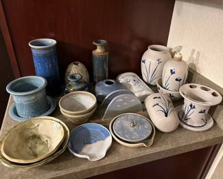 MANY of these studio pottery items sold on 3/2