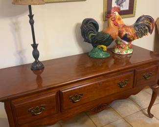 Sideboard. Middle drawer is a felt lined silverware drawer