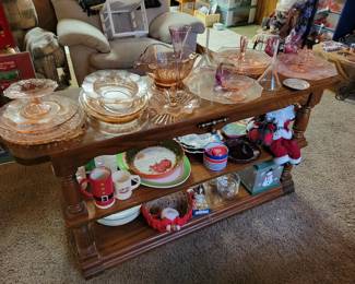 Some very nice pink glassware!