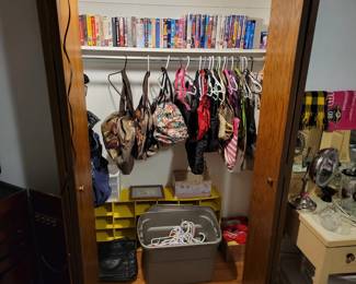 Vcr and Disney movies. Hand bags and purses. 