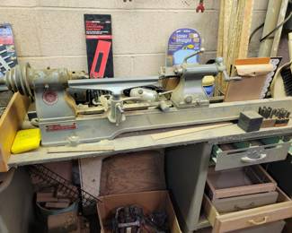 Wood lathe.