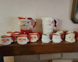 Howard Holt Mug and pitcher set. no chips, but some paint chips.