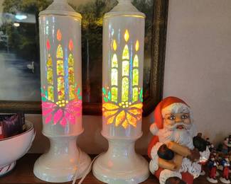 Absolutely beautiful vintage ceramic candles!