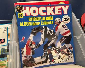 Vintage hockey memorabilia