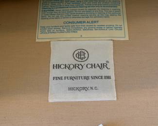 Pair of vintage wingback armchairs by Hickory Chair Co.