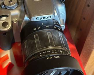 Canon EOS Rebel XTi digital camera with Tamron lenses.