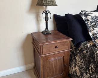 small wood nightstand