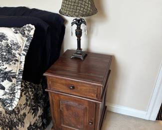 small wood nightstand (2)
