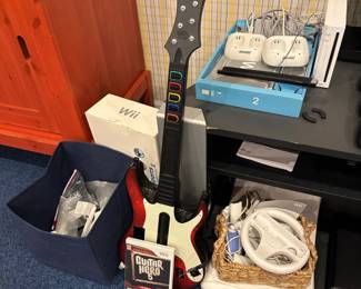 Nintendo Wii console and accessories.