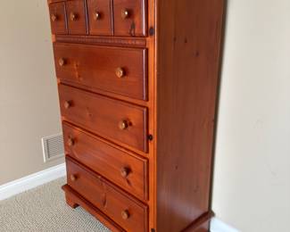Tall boy wood dresser