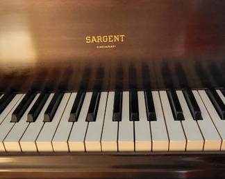Just added to the sale - Sargent baby grand piano.