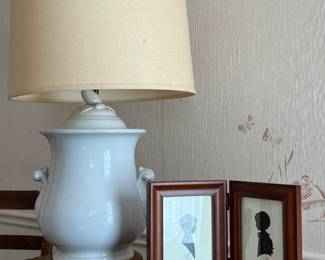 ANTIQUE IRONSTONE LAMP