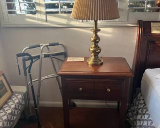 Woodley Fine Furniture - nightstand.  Lamp