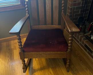 Gorgeous antique rocking chair.