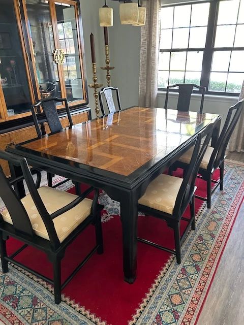 Dinning Room table Carpet candle sticks