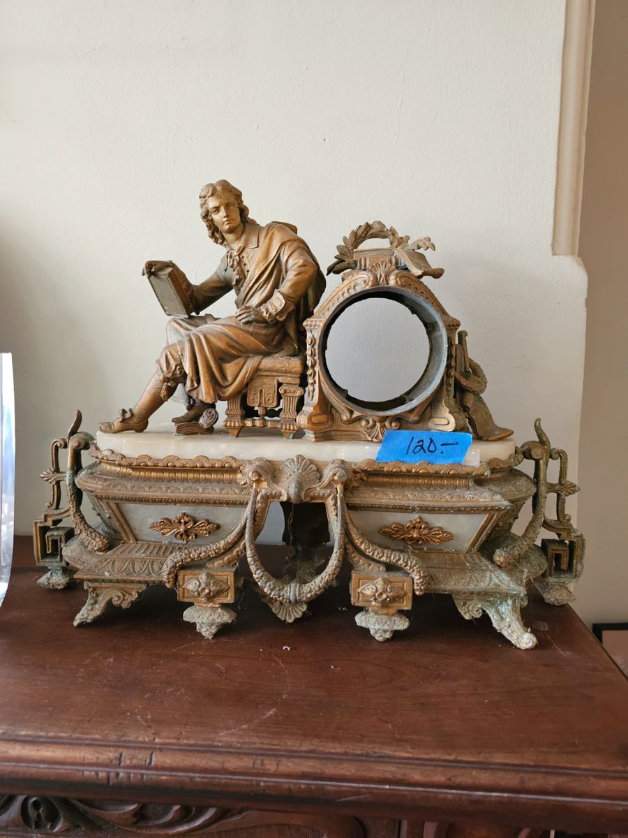 Old mantel clock casing.