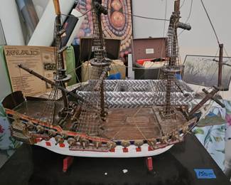 A crafted item. Old sailing ship.