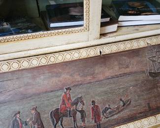 Original art carved on antique furniture. 