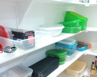 Pantry Full of Storage Containers 