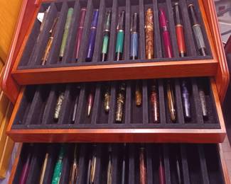 Vintage Fountain Pens and case
