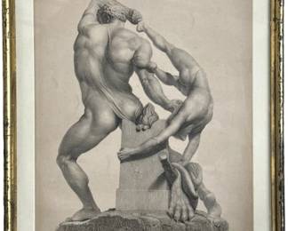 Photogravure of Hercules and Lichas