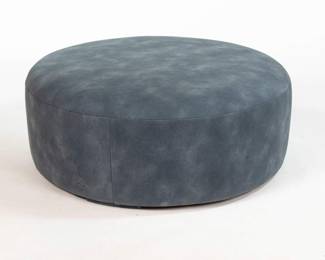 Custom Made Ultra Suede Ottoman 