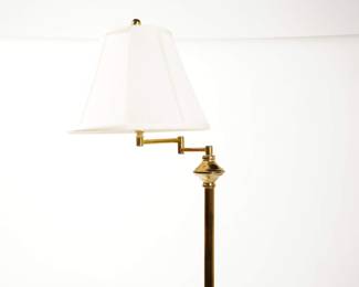 Swing Arm Brass Floor Lamp